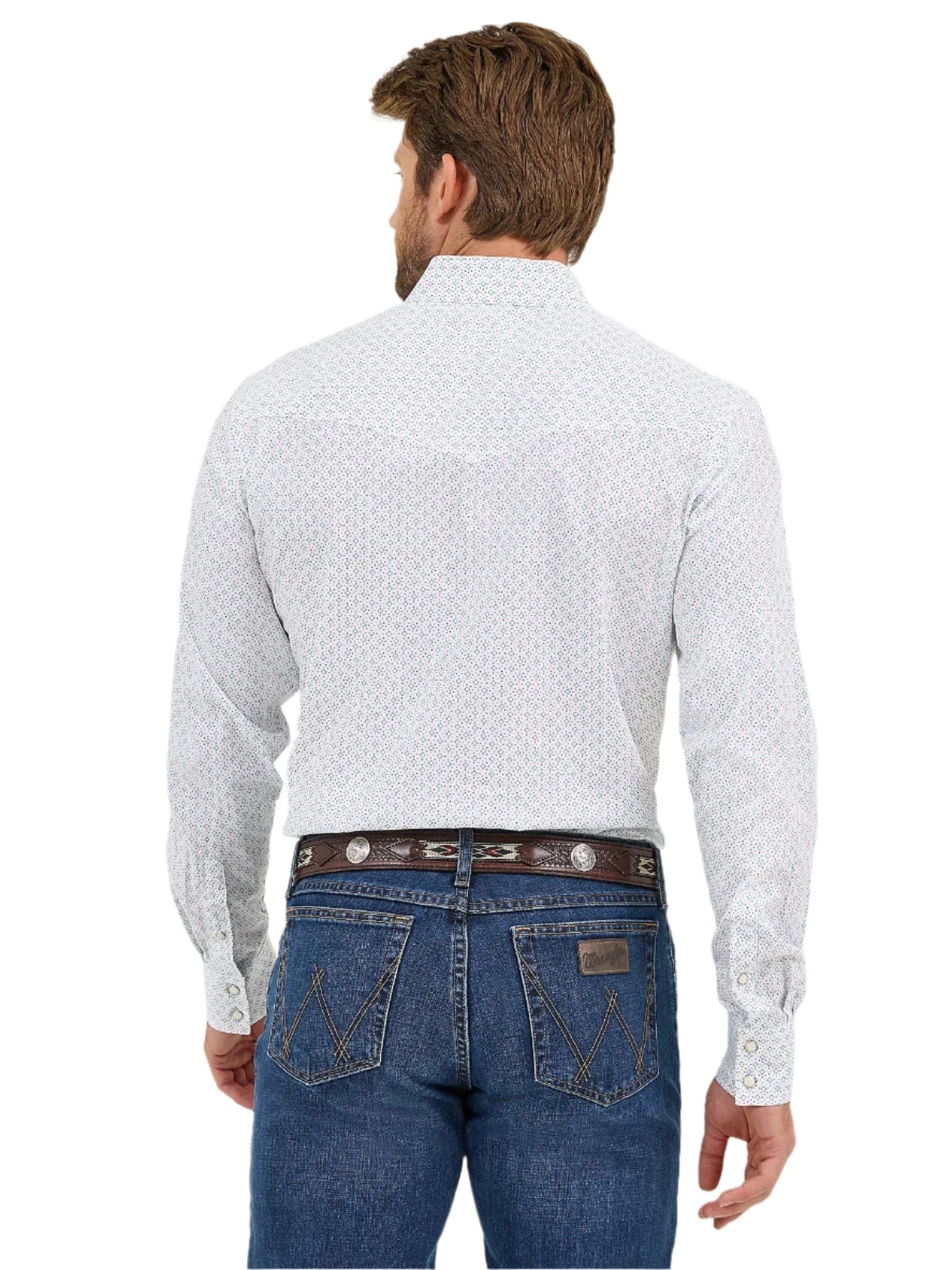 WRANGLER Shirts Wrangler Men's Advanced Comfort Long Sleeve Two Pocket Western Snap Shirt 112359571