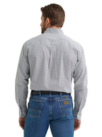 WRANGLER Shirts Wrangler Men's Blue Grey Swirl George Strait Button Down Shirt 112369599