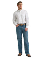 WRANGLER Shirts Wrangler Men's Blue Steerhead One Pocket Button Down Shirt 112374486