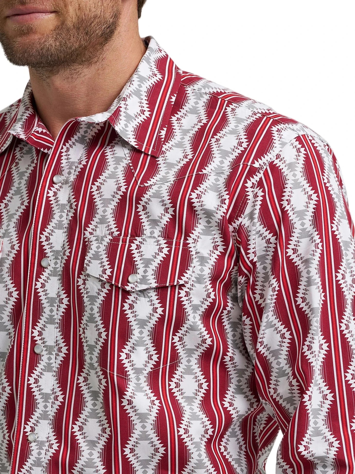 WRANGLER Shirts Wrangler Men's Burgundy Shadow Checotah Western Shirt 112367722