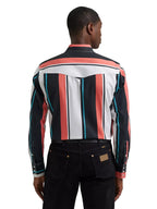 WRANGLER Shirts Wrangler Men's Burning Coral Brushpopper Western Snap Shirt 112381997