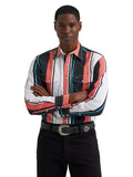 WRANGLER Shirts Wrangler Men's Burning Coral Brushpopper Western Snap Shirt 112381997