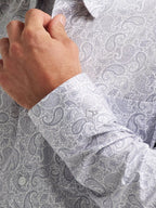 WRANGLER Shirts Wrangler Men's Charcoal Paisley Cody Johnson Button Down Shirt 112374476