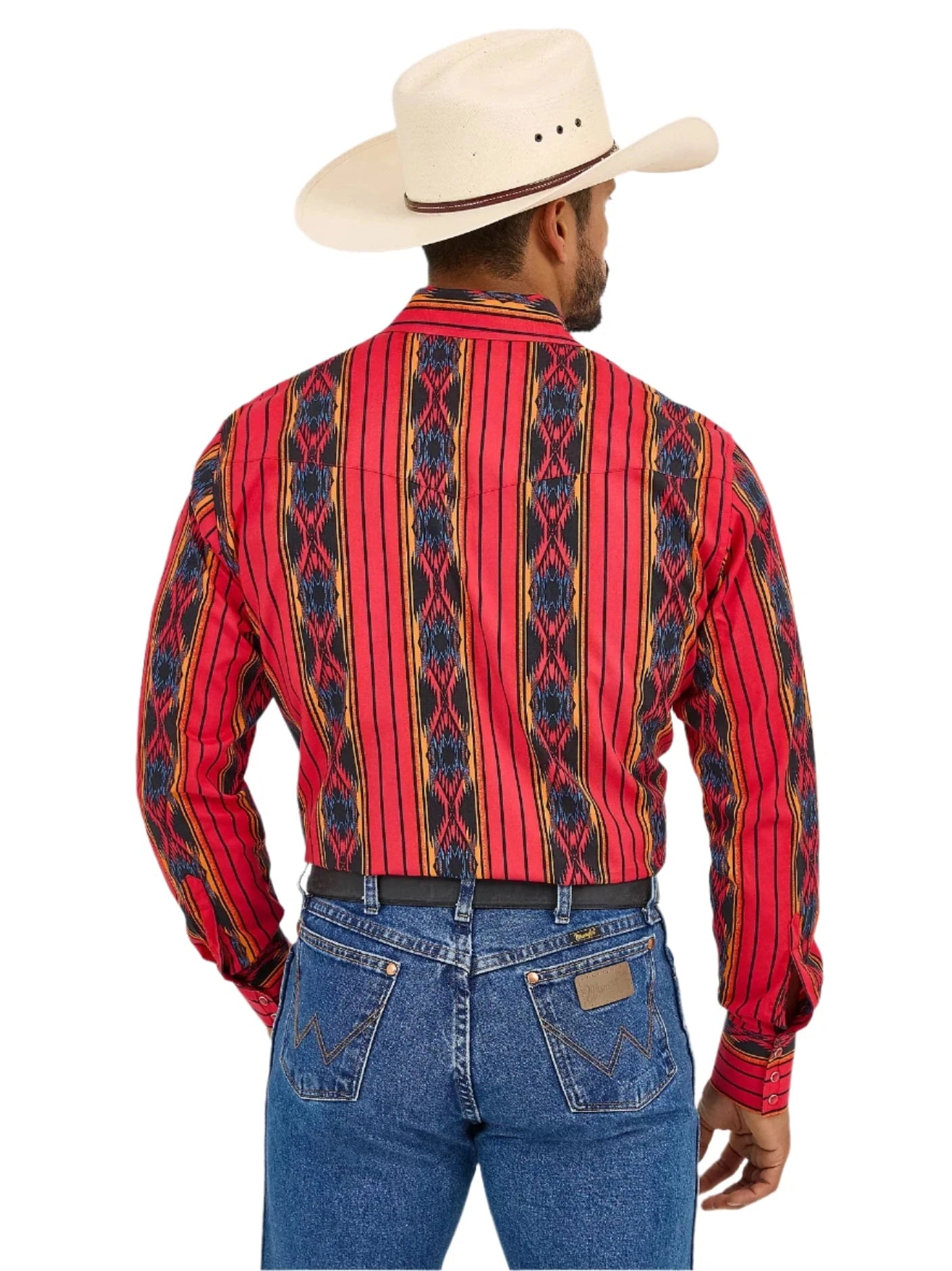 Wrangler - Chemise style western cowboy à manches longues en Wrangler - Chemise style western cowboy à manches longues en