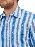 WRANGLER Shirts Wrangler Men's Checotah Long Sleeve Western Snap Printed Shirt 112359439