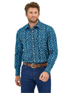 WRANGLER Shirts Wrangler Men's Checotah® Long Sleeve Western Snap Printed Shirt 112359440