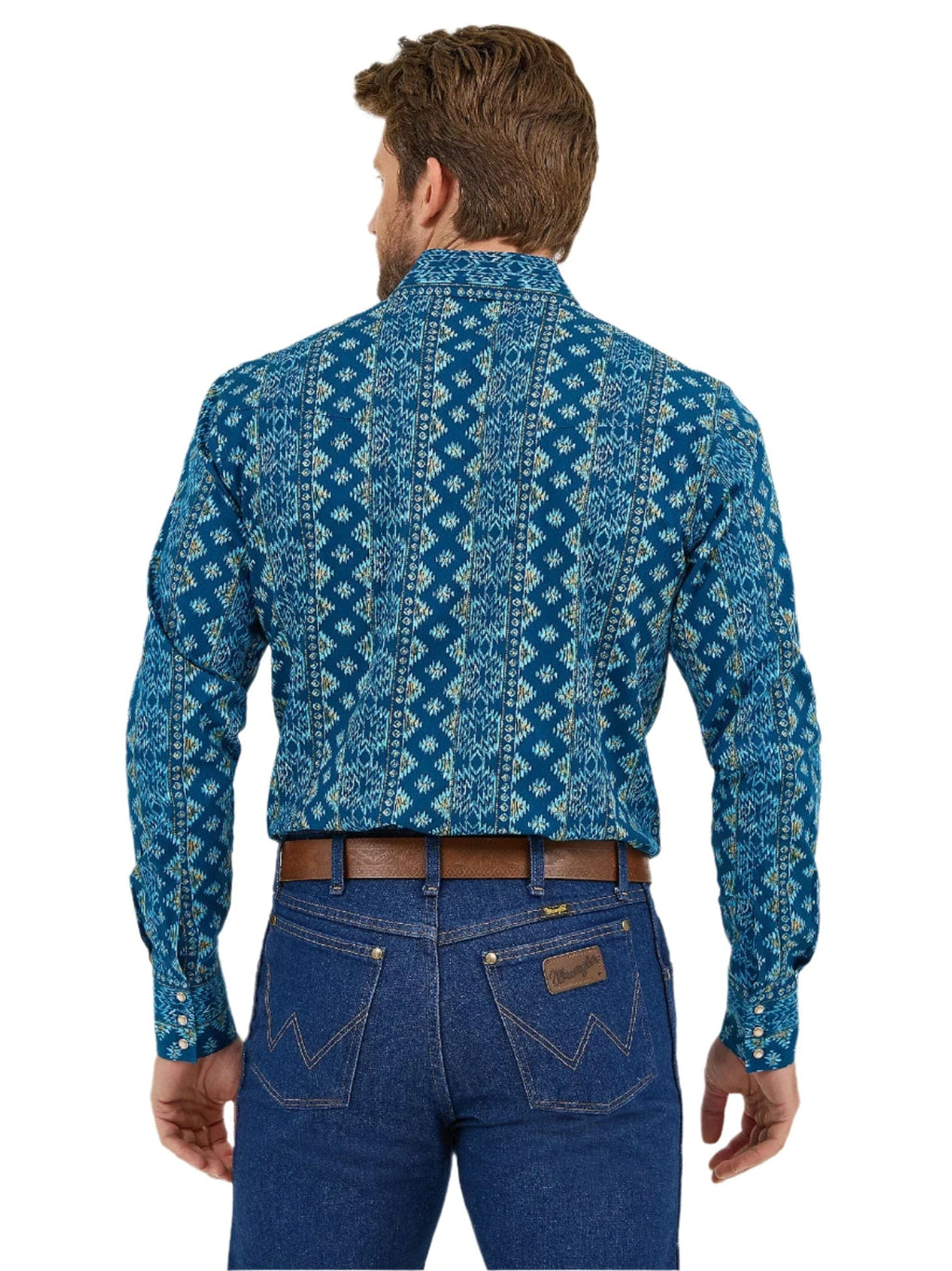 WRANGLER Shirts Wrangler Men's Checotah® Long Sleeve Western Snap Printed Shirt 112359440