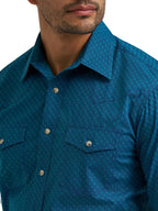 WRANGLER Shirts Wrangler Men's Concentric Square 20X Advanced Comfort Western Snap Shirt 112381476