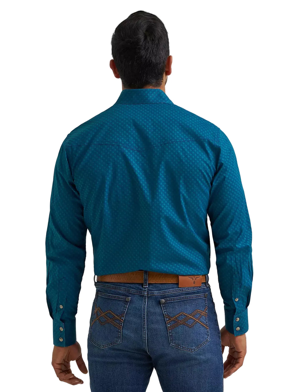 WRANGLER Shirts Wrangler Men's Concentric Square 20X Advanced Comfort Western Snap Shirt 112381476