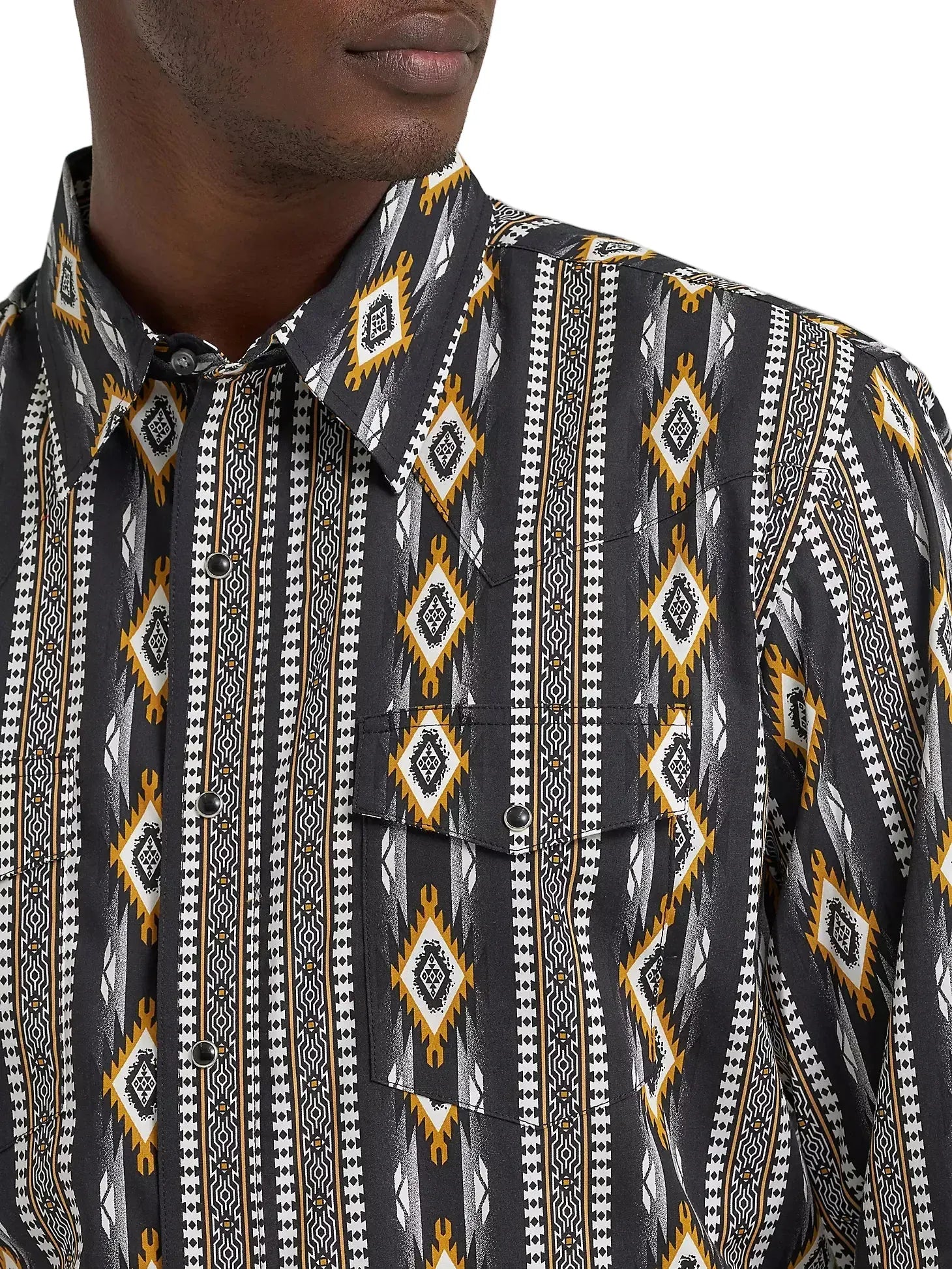 WRANGLER Shirts Wrangler Men's Crow Black Checotah Western Snap Shirt 112374910