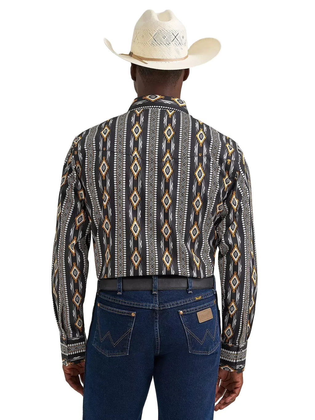 WRANGLER Shirts Wrangler Men's Crow Black Checotah Western Snap Shirt 112374910
