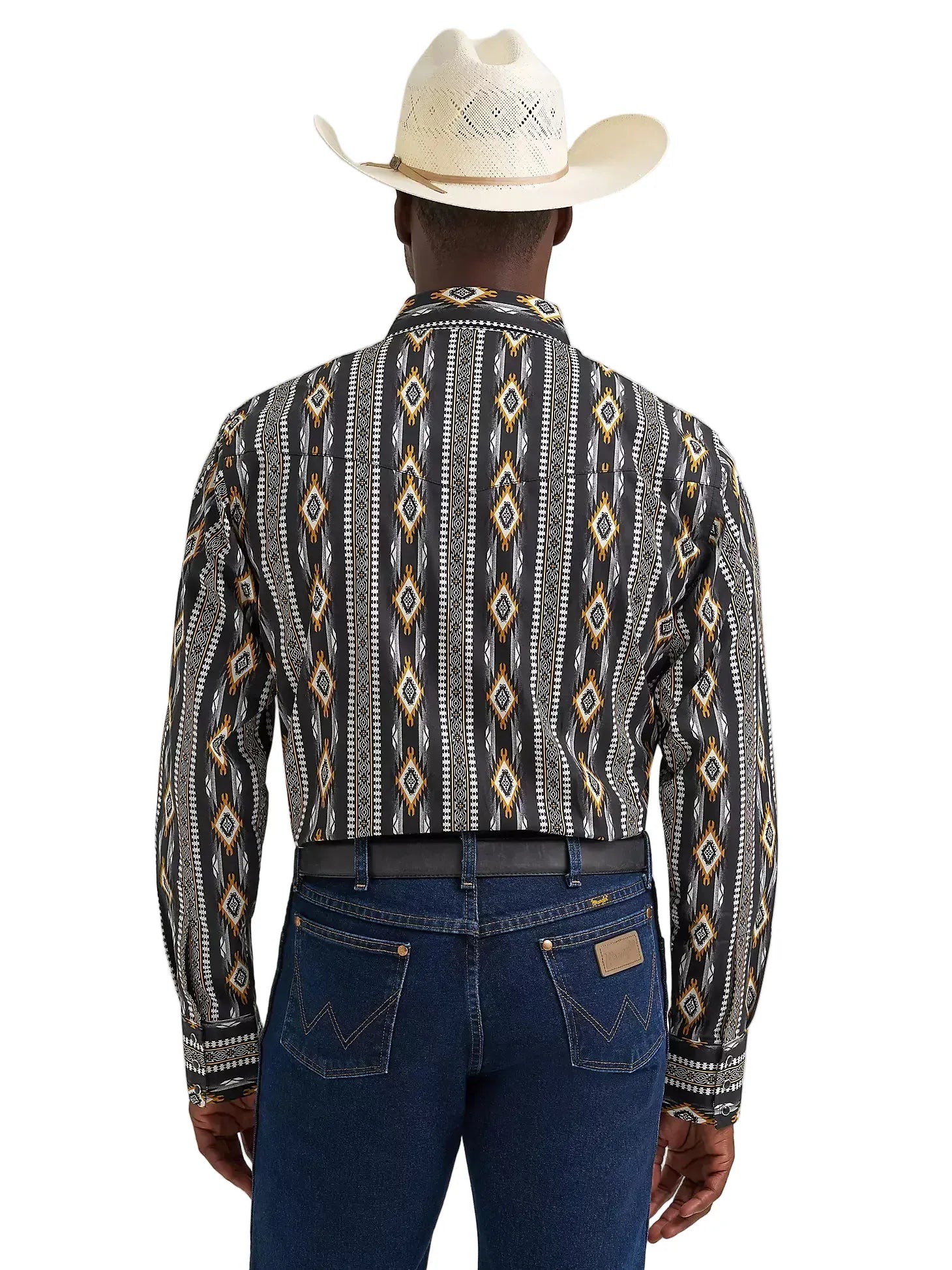 WRANGLER Shirts Wrangler Men's Crow Black Checotah Western Snap Shirt 112374910