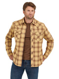 WRANGLER Shirts Wrangler Men's Curry Retro Sawtooth Snap Western Shirt 112368074