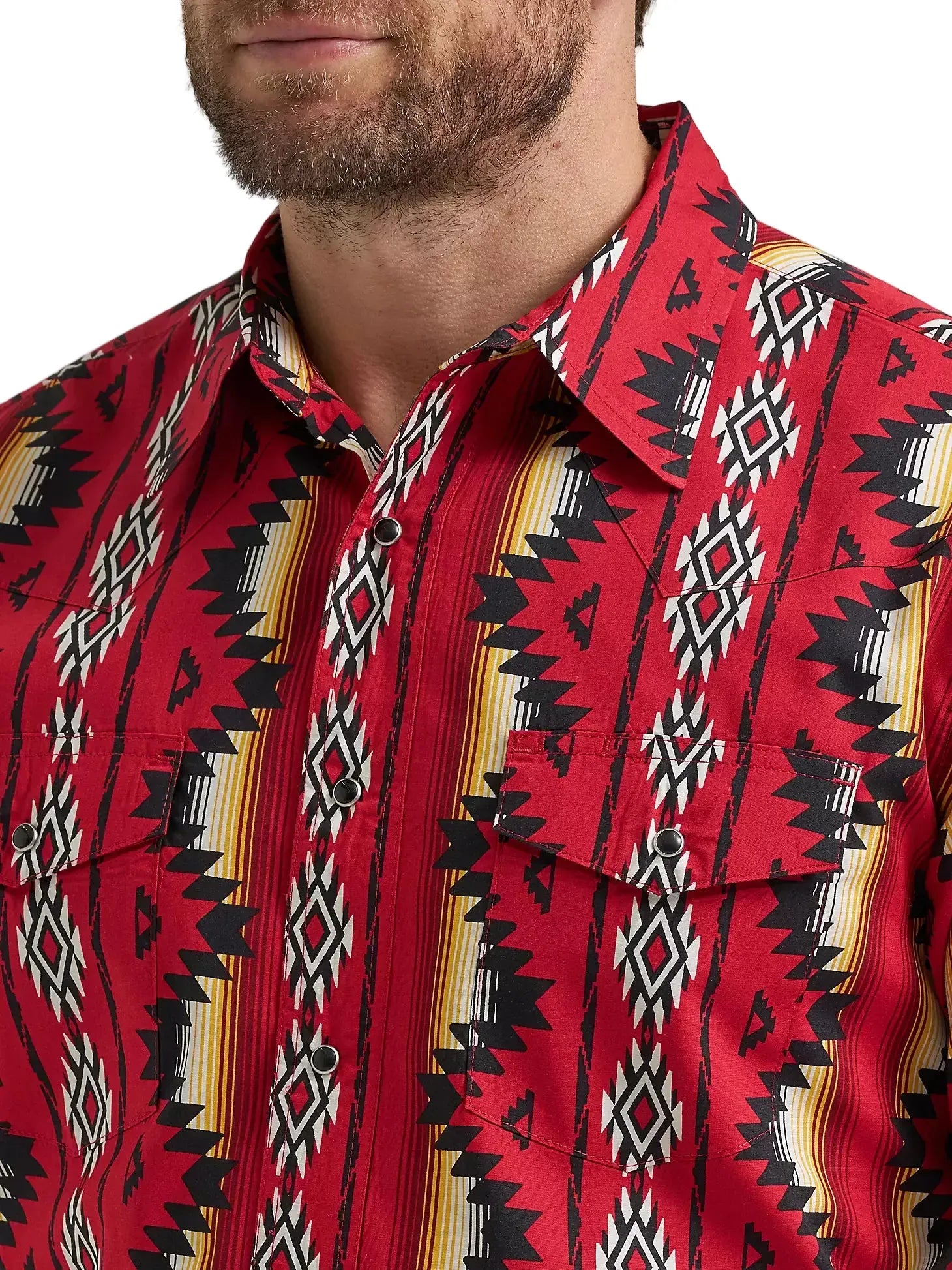 WRANGLER Shirts Wrangler Men's Firey Red Checotah Western Snap Shirt 112369430