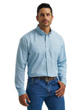 WRANGLER Shirts Wrangler Men's George Stait Powder Blue Box Long Sleeve Western Shirt 112368232