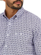 WRANGLER Shirts Wrangler Men's George Strait Amethyst Long Sleeve Button Down Western Shirt 112365401