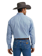 WRANGLER Shirts Wrangler Men's George Strait Atlantic Miniprint Long Sleeve Western Shirt 112368210