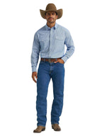 WRANGLER Shirts Wrangler Men's George Strait Atlantic Miniprint Long Sleeve Western Shirt 112368210