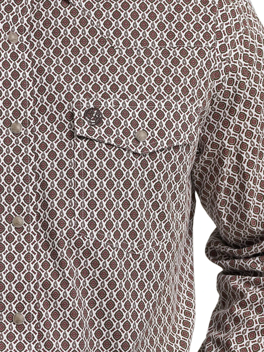 WRANGLER Shirts Wrangler Men's George Strait Coffee Splash Troubadour Western Shirt 112368211