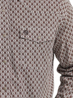 WRANGLER Shirts Wrangler Men's George Strait Coffee Splash Troubadour Western Shirt 112368211