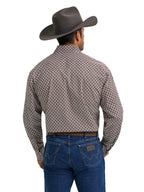 WRANGLER Shirts Wrangler Men's George Strait Coffee Splash Troubadour Western Shirt 112368211