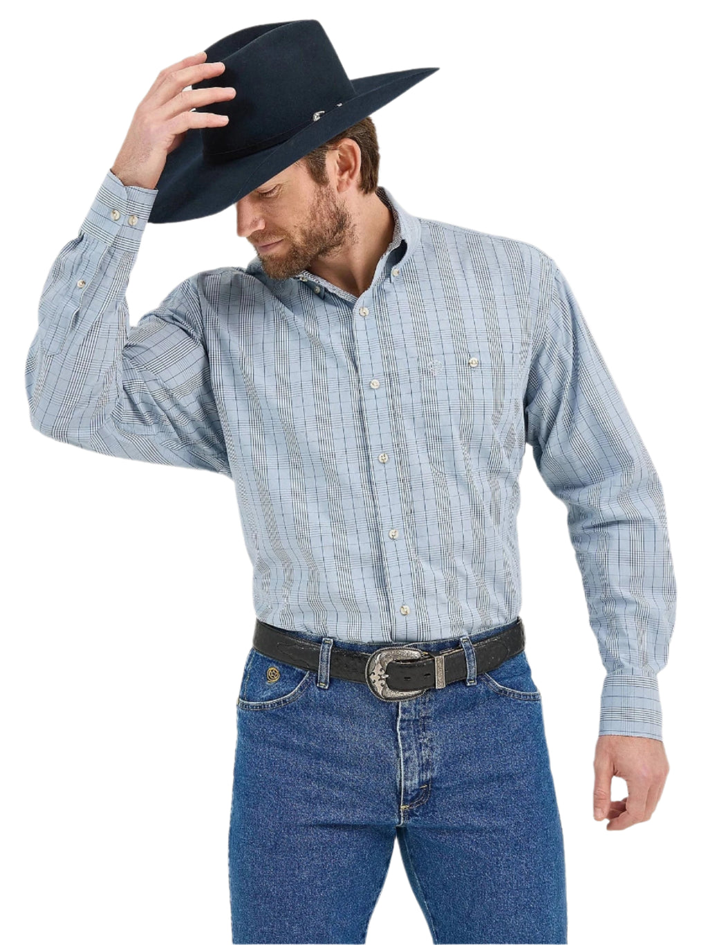 WRANGLER Shirts Wrangler Men's George Strait Long Sleeve Button Down Shirt 112359966