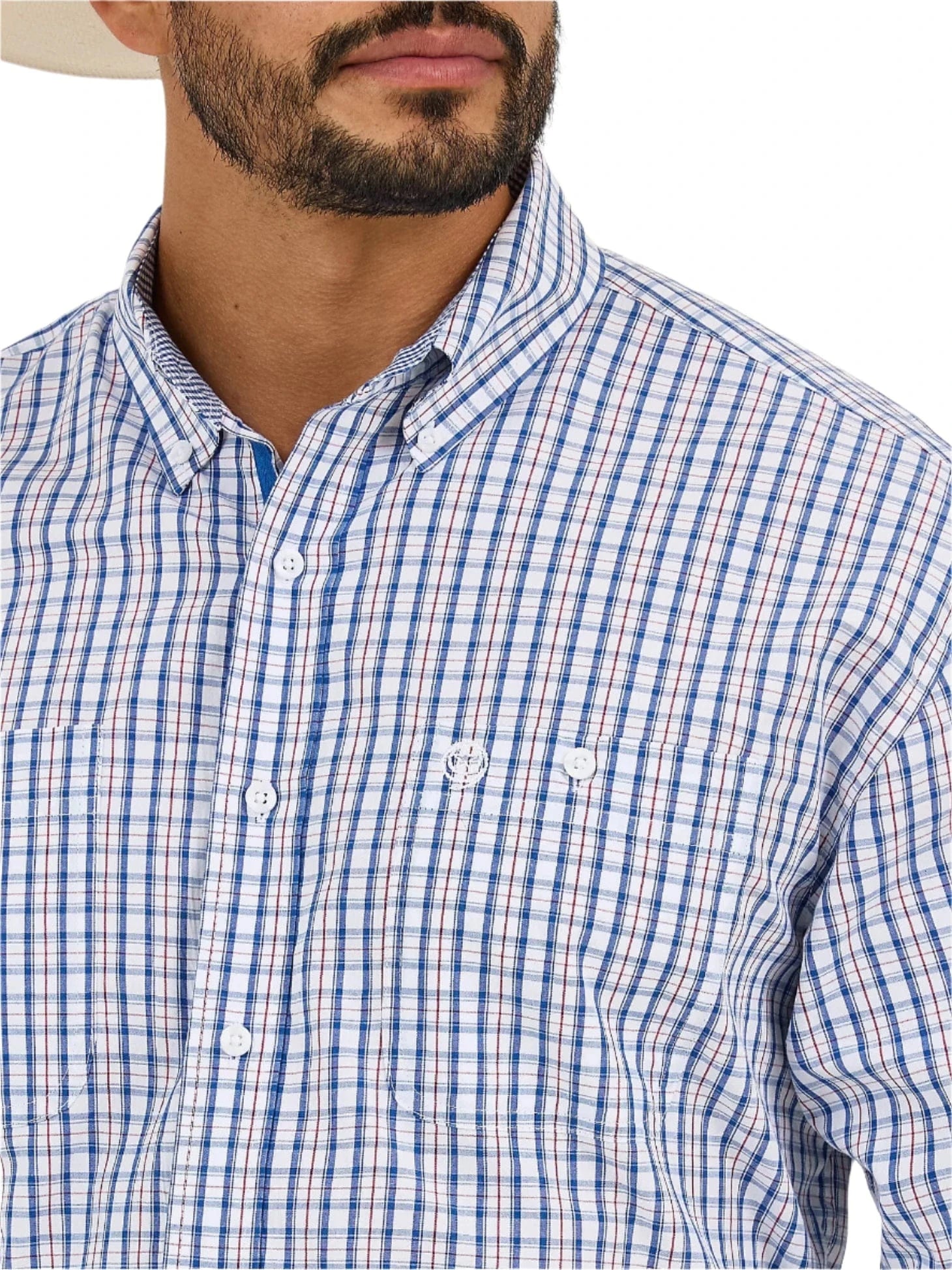 WRANGLER Shirts Wrangler Men's George Strait Long Sleeve Button Down Western Shirt 112365402