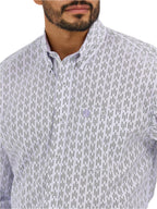 WRANGLER Shirts Wrangler Men's George Strait Purple Long Sleeve Button Down Western Shirt 112365400