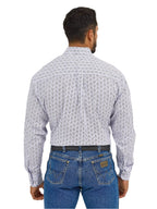 WRANGLER Shirts Wrangler Men's George Strait Purple Long Sleeve Button Down Western Shirt 112365400