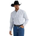 Wrangler Shirts Wrangler Men's George Strait Smoky Stripes Long Sleeve Button Down Shirt 112344872