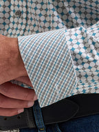 WRANGLER Shirts Wrangler Men's Harbor Teal George Strait Button Down Shirt 112381967