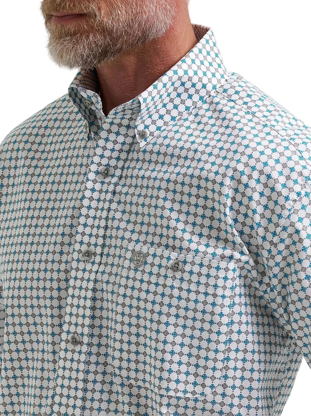 WRANGLER Shirts Wrangler Men's Harbor Teal George Strait Button Down Shirt 112381967