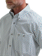 WRANGLER Shirts Wrangler Men's Harbor Teal George Strait Button Down Shirt 112381967