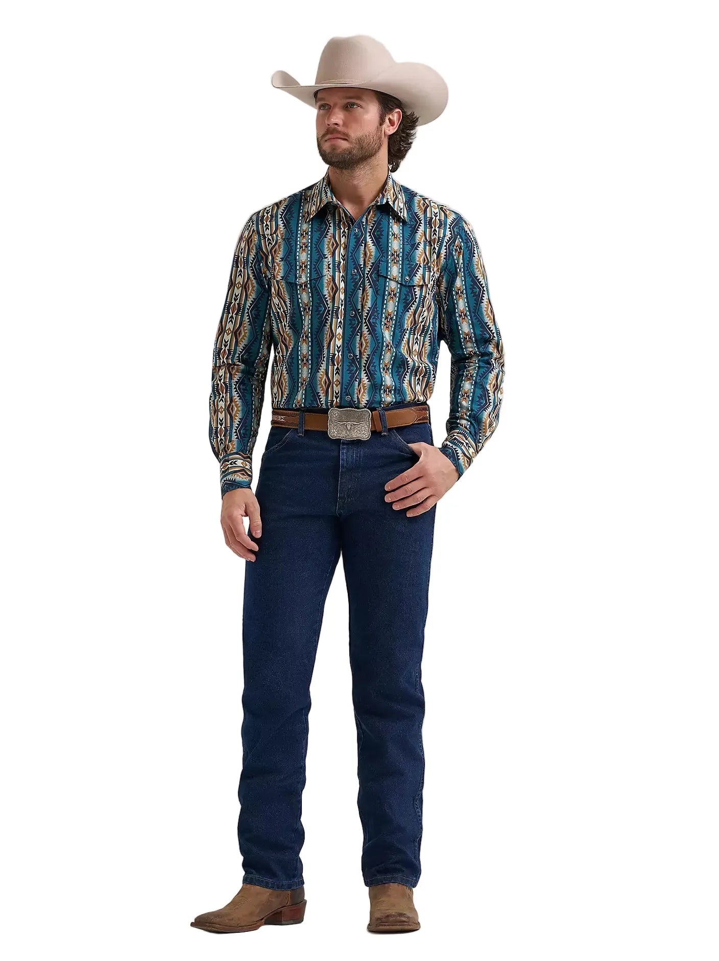 WRANGLER Shirts Wrangler Men's High Desert Checotah Western Snap Shirt 112384297