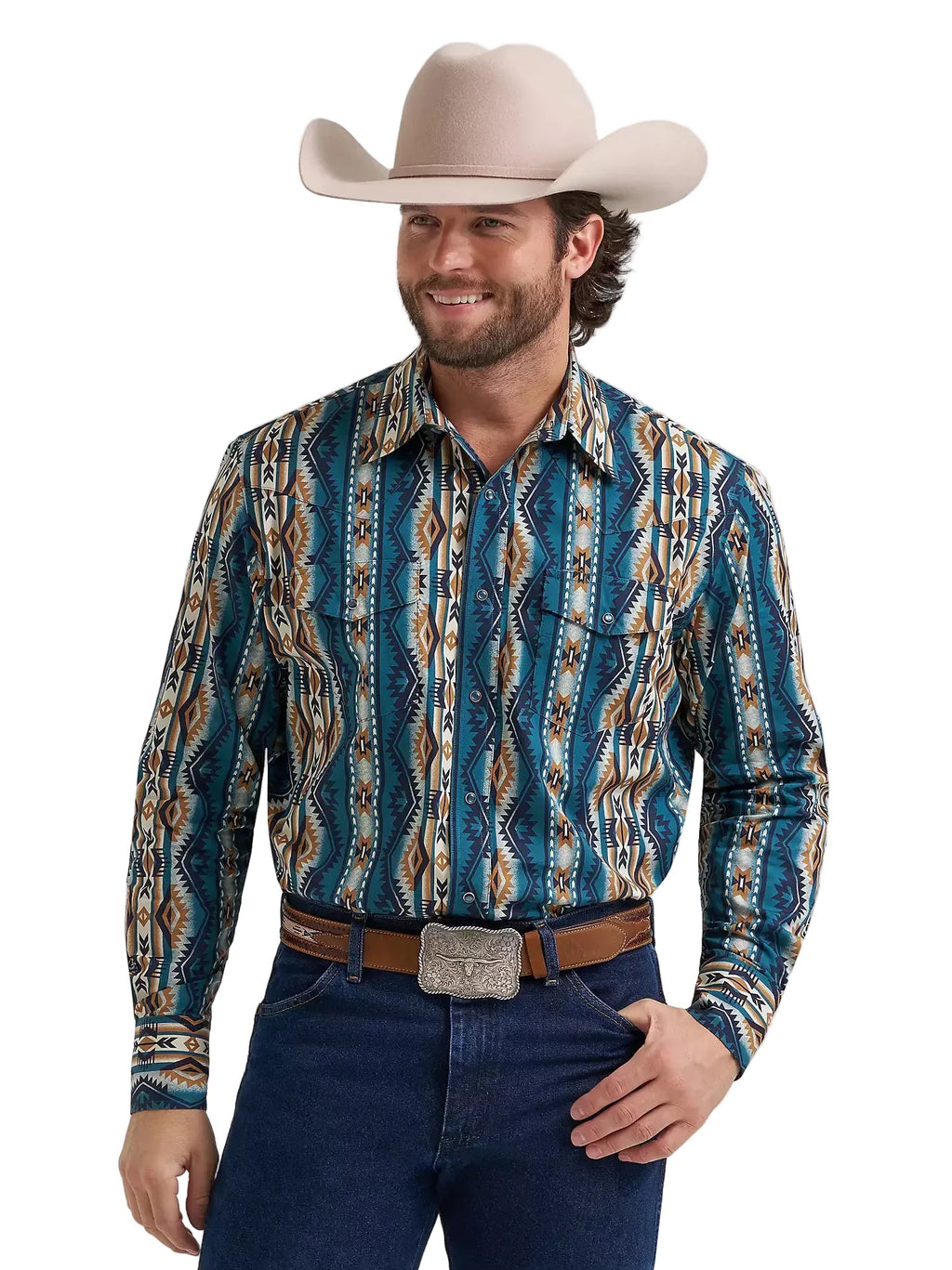 WRANGLER Shirts Wrangler Men's High Desert Checotah Western Snap Shirt 112384297