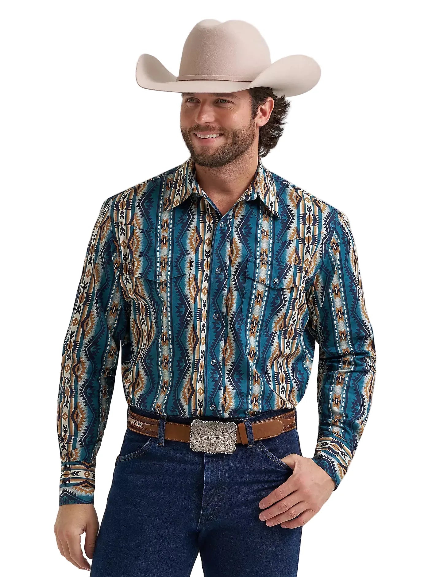WRANGLER Shirts Wrangler Men's High Desert Checotah Western Snap Shirt 112384297