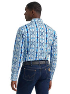 WRANGLER Shirts Wrangler Men's Icy Blue Checotah Pearl Snap Western Shirt 112379225
