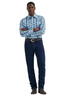 WRANGLER Shirts Wrangler Men's Icy Blue Checotah Pearl Snap Western Shirt 112379225