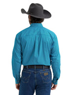 WRANGLER Shirts Wrangler Men's Jeweled Teal George Strait Button Down Shirt 112381971