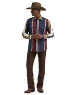 WRANGLER Shirts Wrangler Men's Midnight Oak Brushpopper Western Snap Shirt 112381998