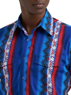 WRANGLER Shirts Wrangler Men's Old Glory Checotah Western Snap Shirt 112384295