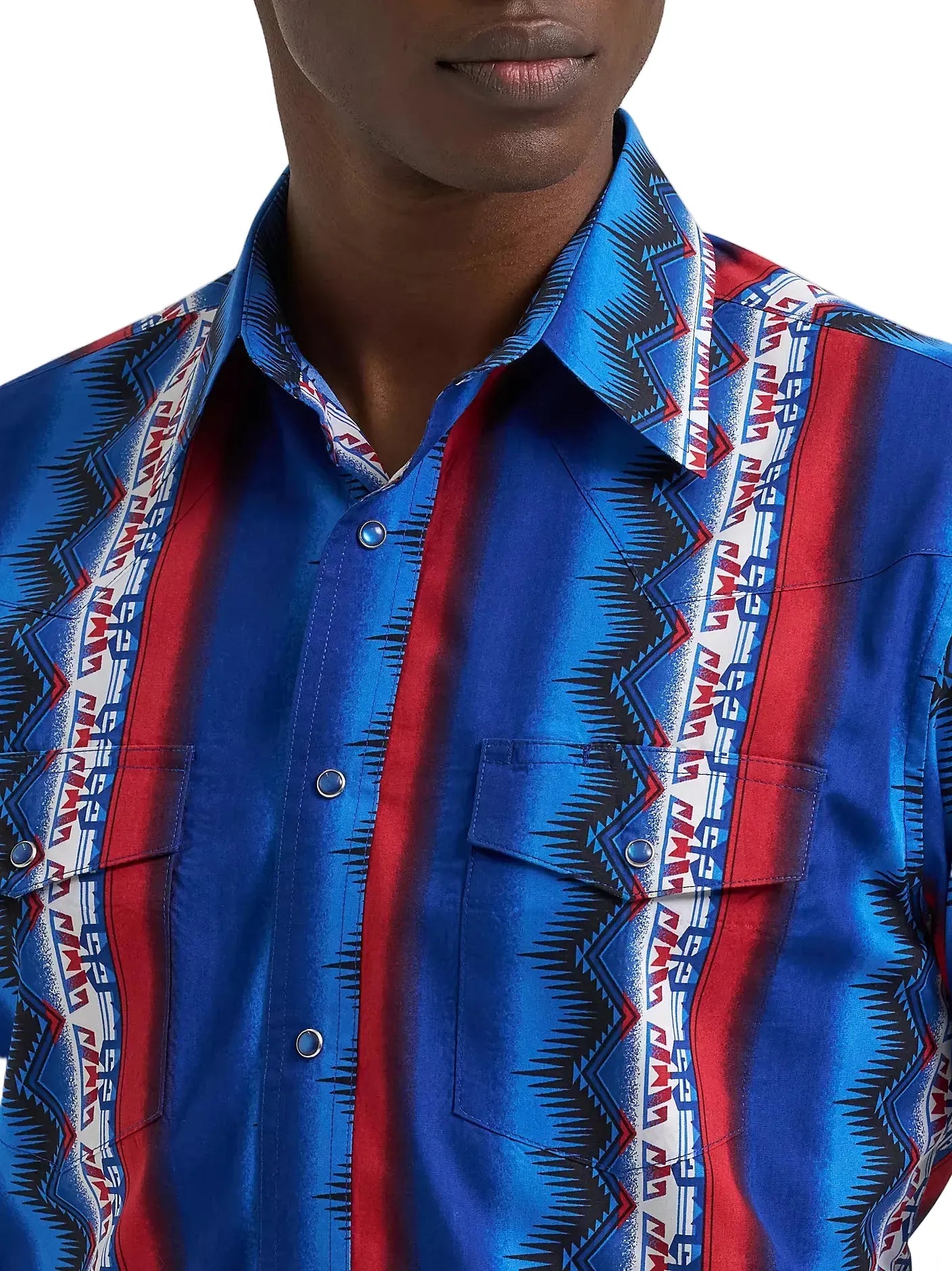 WRANGLER Shirts Wrangler Men's Old Glory Checotah Western Snap Shirt 112384295
