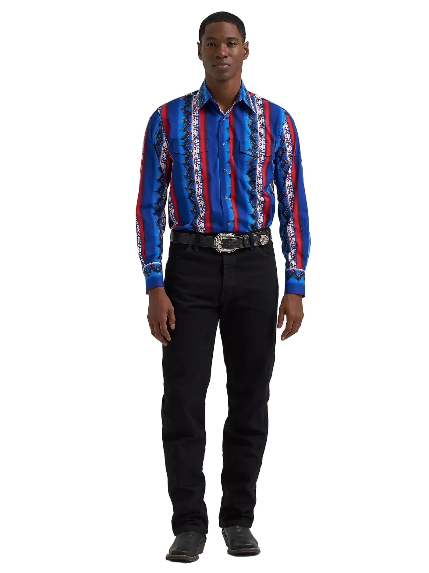 WRANGLER Shirts Wrangler Men's Old Glory Checotah Western Snap Shirt 112384295