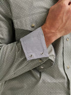 WRANGLER Shirts Wrangler Men's Olive Mini 20X Competition Advanced Comfort Western Snap Shirt 112374297