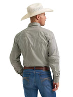 WRANGLER Shirts Wrangler Men's Olive Mini 20X Competition Advanced Comfort Western Snap Shirt 112374297