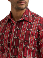 WRANGLER Shirts Wrangler Men's Oxide Red Checotah Western Snap Shirt 112384296