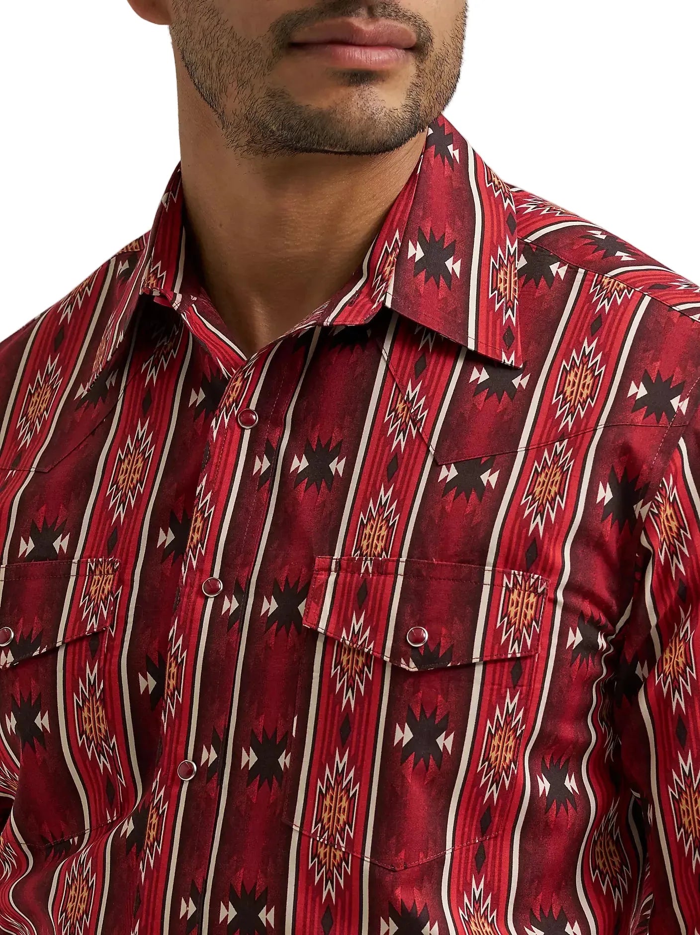WRANGLER Shirts Wrangler Men's Oxide Red Checotah Western Snap Shirt 112384296
