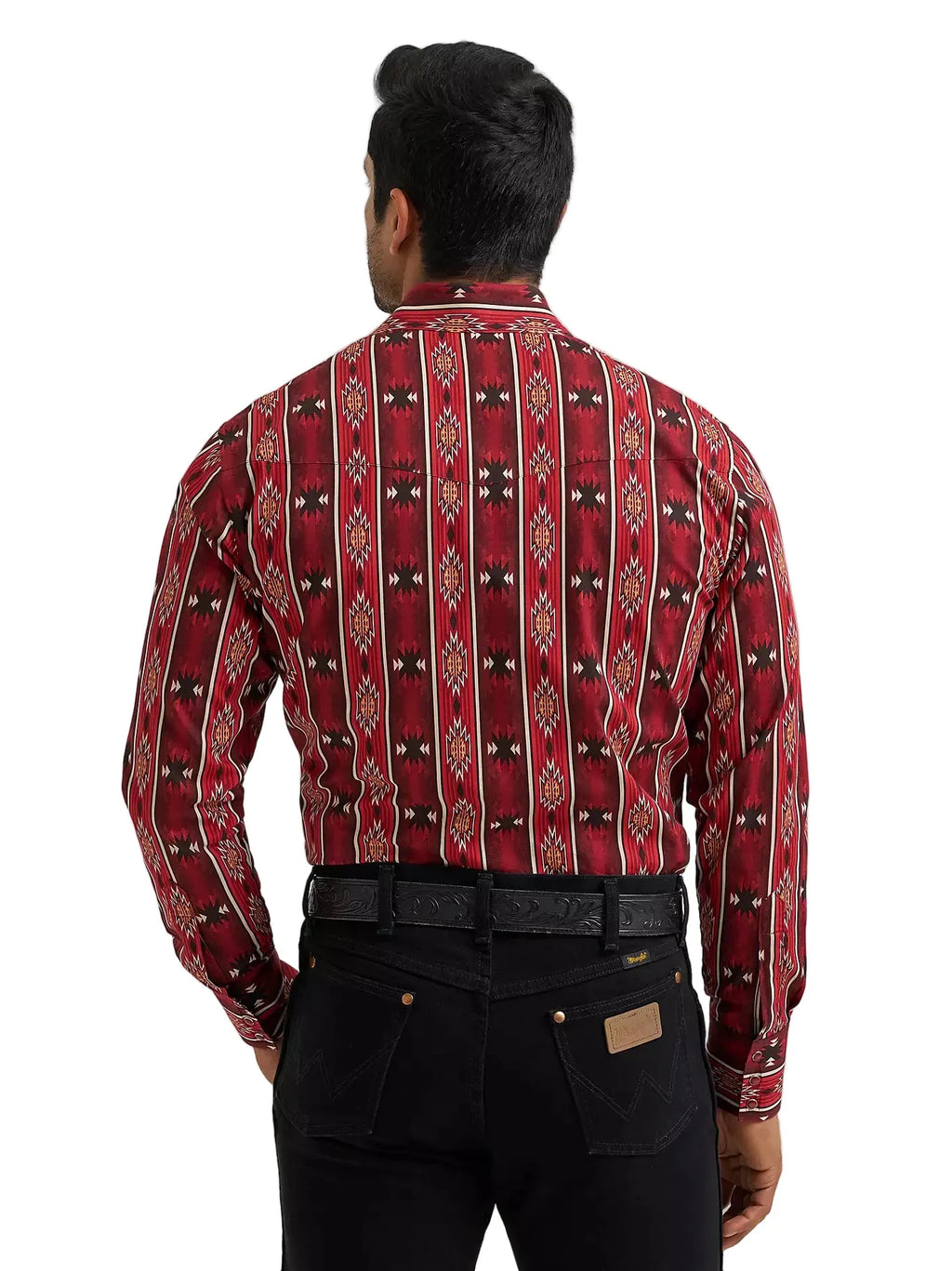 WRANGLER Shirts Wrangler Men's Oxide Red Checotah Western Snap Shirt 112384296