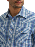 WRANGLER Shirts Wrangler Men's Pigment Plaid Western Snap Shirt 112381475