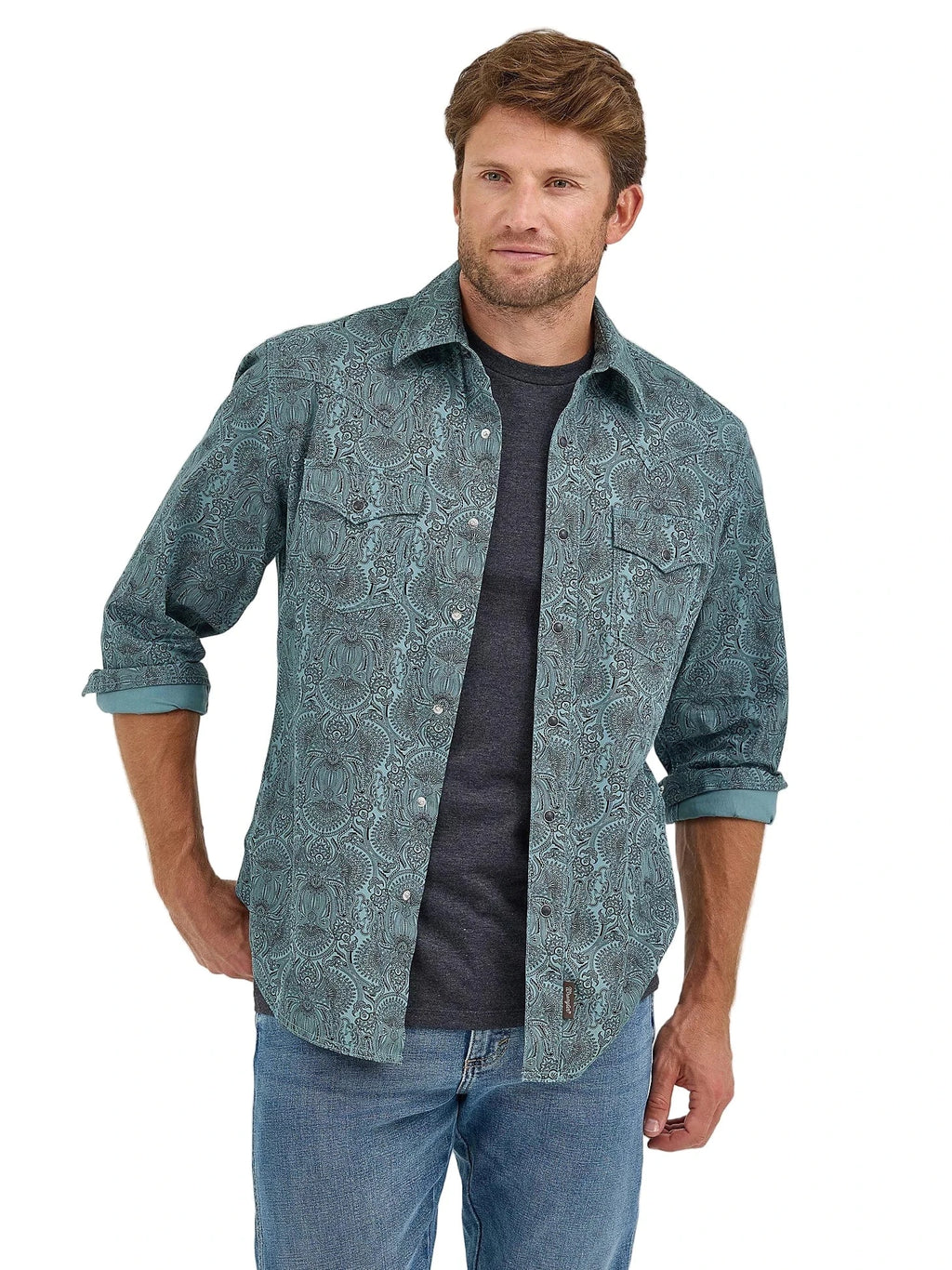 Wrangler Men's Pine Paisley Retro Long Sleeve Western Shirt 112368221 – Russell's Western Wear, Inc Wrangler Men's Pine Paisley Retro Long Sleeve Western Shirt 112368221 – Russell's Western Wear, Inc